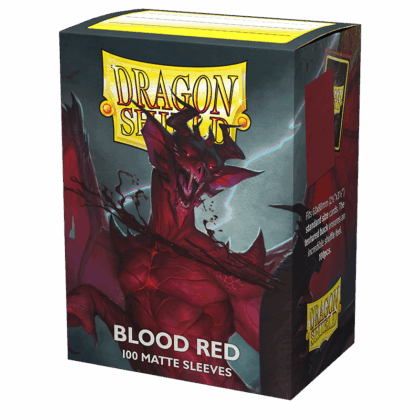 Dragon Shield Matte Sleeves - Blood Red (100 Sleeves)