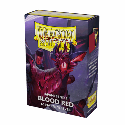 Dragon Shield Japanese Matte Sleeves - Blood Red (60 Sleeves)